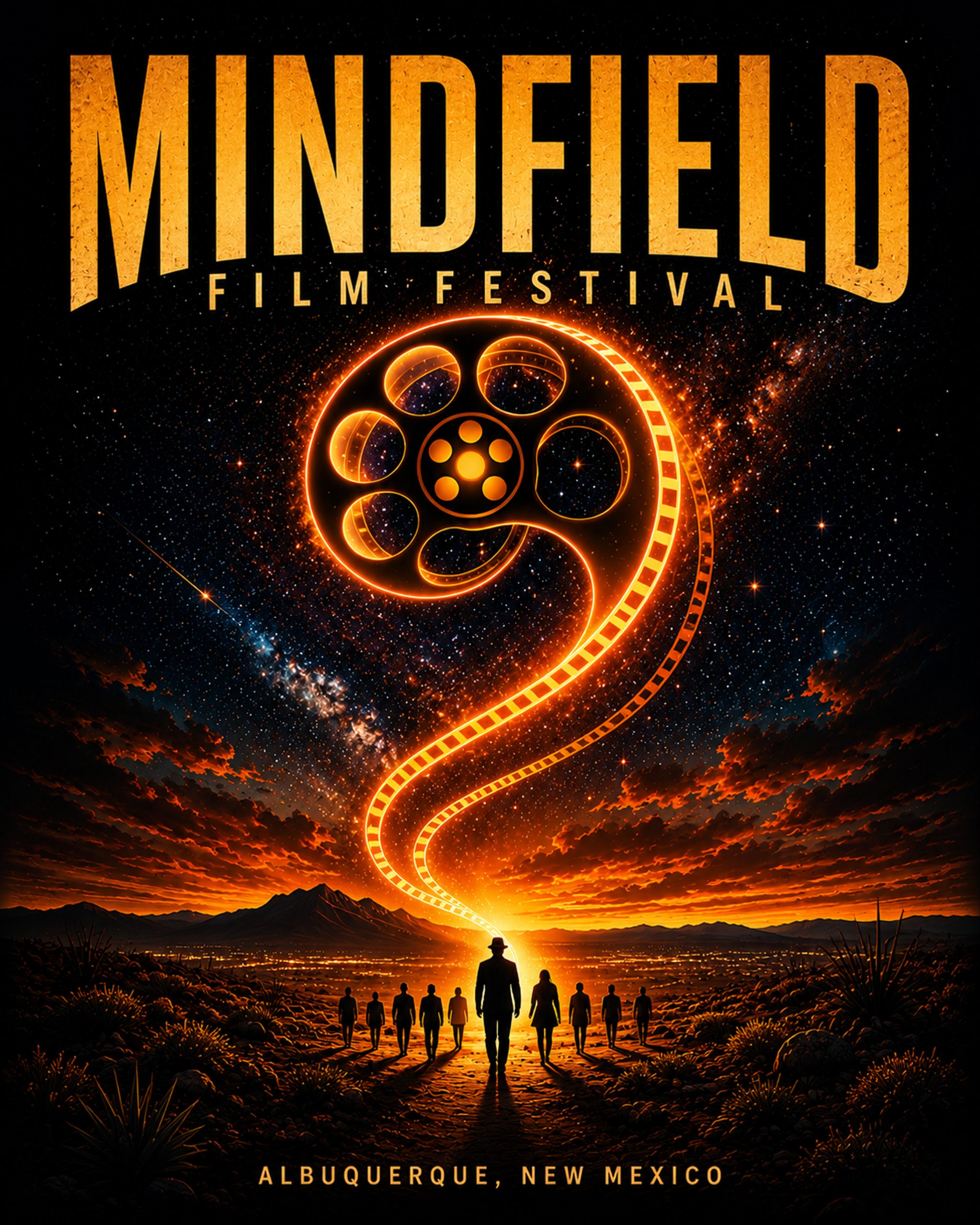 2026 Mindfield Film Festival T-shirt front artwork